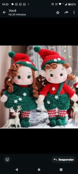 Receita Amigurumi Casal de Elfos- Tradução