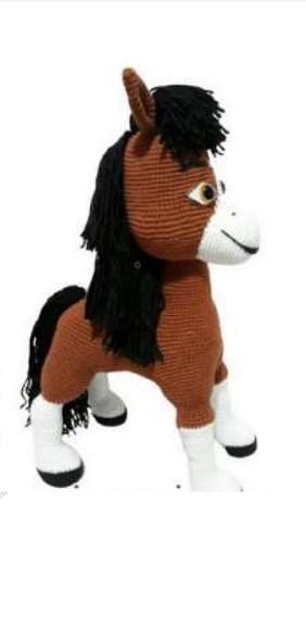 receita amigurumi CAVALO tradução