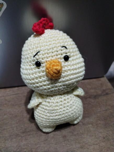 Receita Amigurumi Chaveiro de Galinha