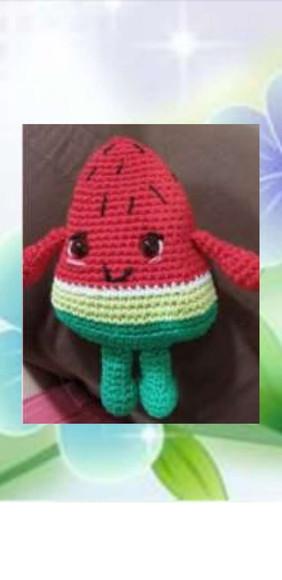 receita amigurumi chaveiro MELANCIA trad