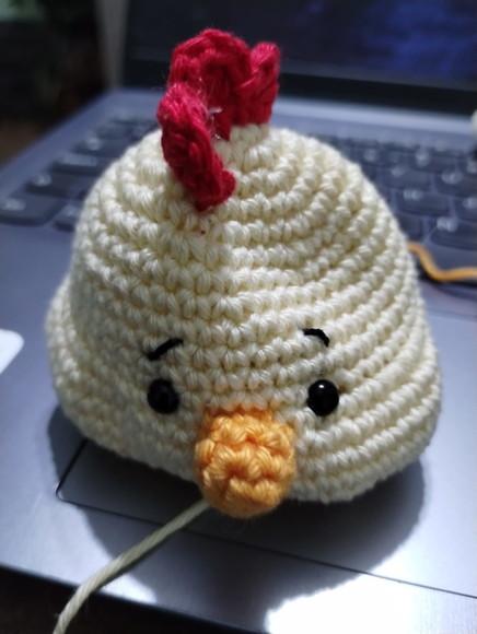 Receita Amigurumi Chaveiro de Galinha