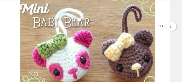 Receita Amigurumi Chaveiro Ursos e Pinguins
