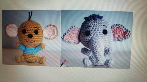 Receita Amigurumi Chaveiros Amigos Pooh Trad