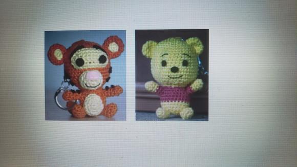 Receita Amigurumi Chaveiros Amigos Pooh Trad