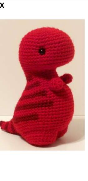 Receita Amigurumi Dinossauro T-rex (1)