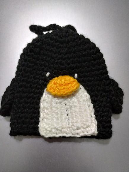 Receita Amigurumi Esconde Chave- Pinguim