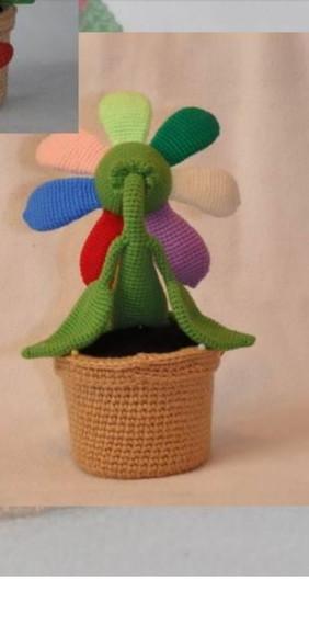 receita Amigurumi FLOR tradução