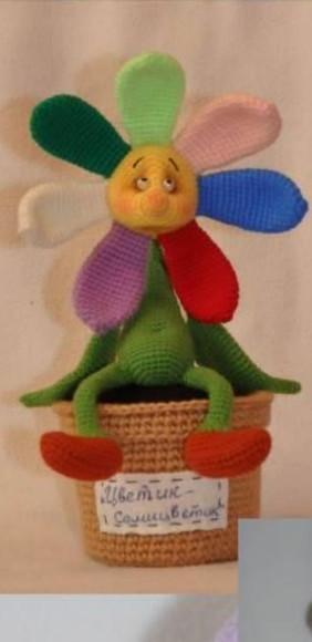 receita Amigurumi FLOR tradução