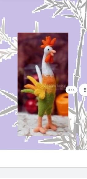 receita amigurumi GALO 2)