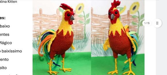 Receita Amigurumi Galo Realista (14)