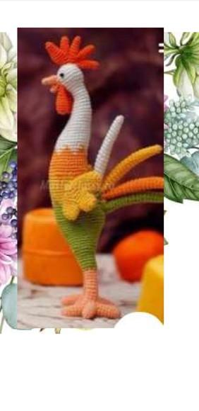 receita amigurumi GALO 2)
