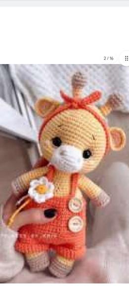 Receita Amigurumi Girafa- Casal (6) Tradução