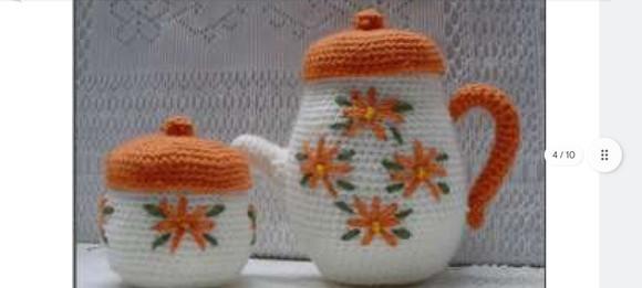 Receita Amigurumi Jogo de Chá Trad