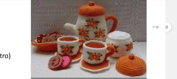 Receita Amigurumi Jogo de Chá Trad