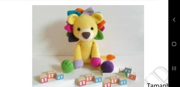 receita amigurumi LEÃO (4) tradução