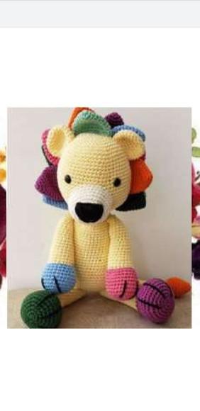 receita amigurumi LEÃO (4) tradução