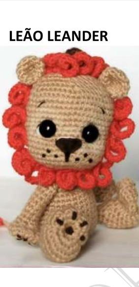 receita amigurumi LEÃO (6) tradução