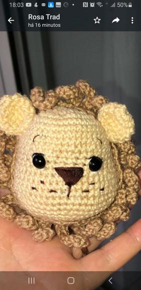 receita amigurumi LEÃO (6) tradução