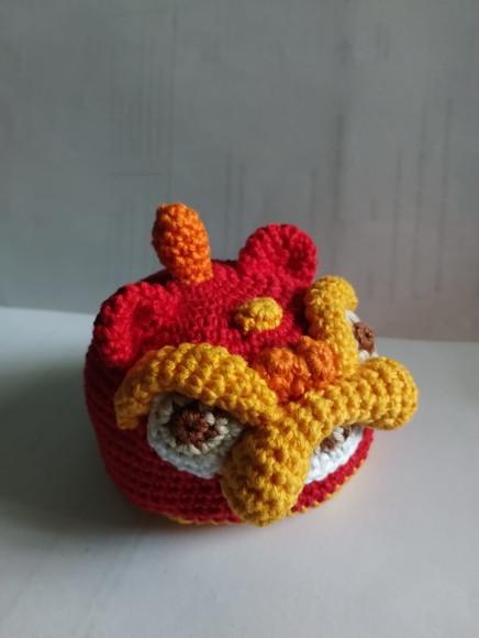Receita Amigurumi Leão Chinês