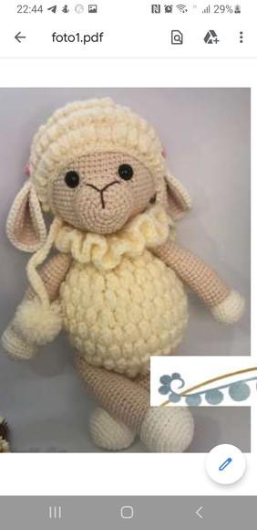 receita amigurumi OVELHA (4) tradução