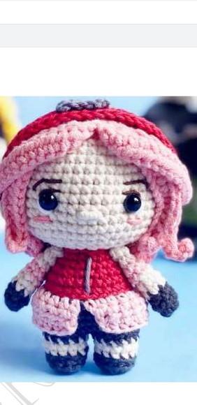 receita amigurumi personagem animê (4)