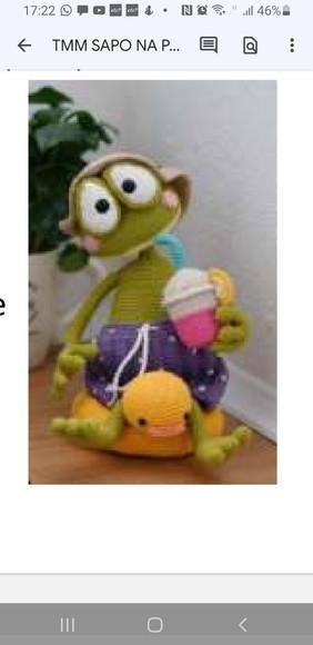 Receita Amigurumi Sapo