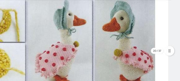 Receita Amigurumi Sra Ganso e Filhotes (tradução)