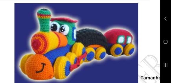 Receita Amigurumi Trem - Receita