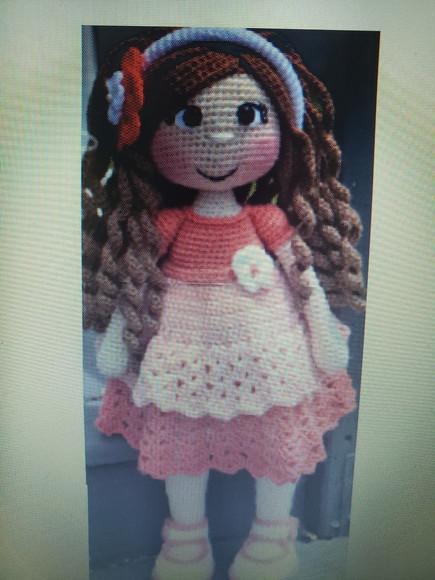 Receita de Amigurumi Boneca (19 )tradução