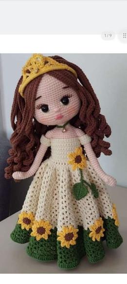 Receita de Amigurumi Boneca (35) Tradução