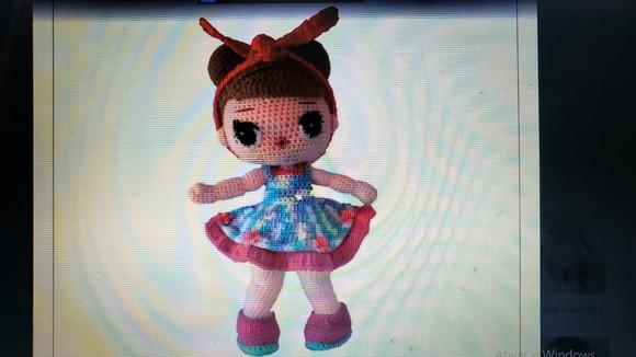 Receita de Amigurumi BONECA (40) tradução