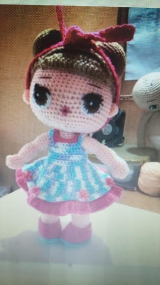 Receita de Amigurumi BONECA (40) tradução