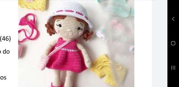 Receita De Amigurumi Boneca (6)+ Acessórios