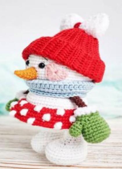 Receita de Amigurumi BONECA DE NEVE tradução