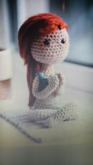 Receita de Amigurumi BONECA fazendo Yoga - tradução