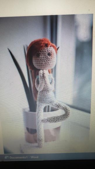 Receita de Amigurumi BONECA fazendo Yoga - tradução
