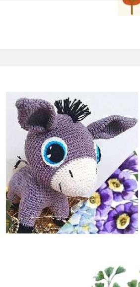 Receita de Amigurumi Burrinho (2) , Tradução