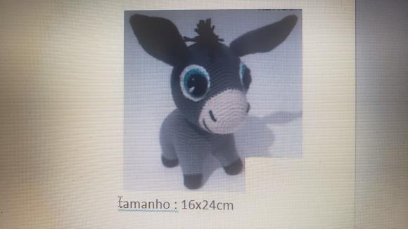 Receita de Amigurumi Burrinho (2) , Tradução