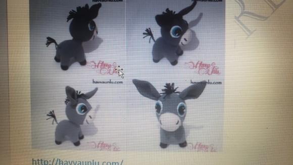Receita de Amigurumi Burrinho (2) , Tradução