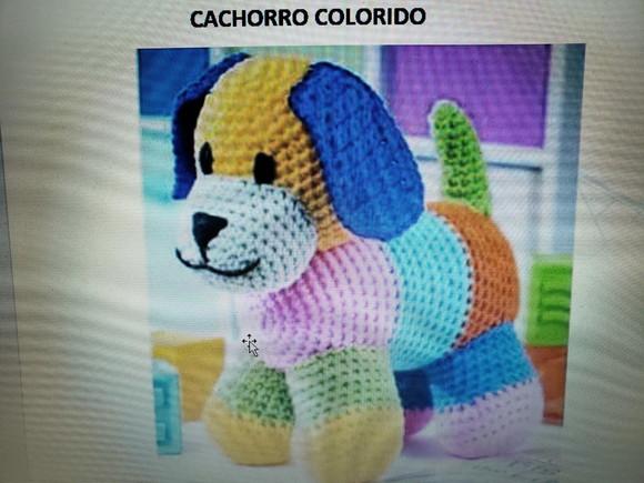 Receita de Amigurumi CACHORRO Colorido tradução