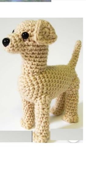 Receita de Amigurumi CACHORRO LABRADOR MINI tradução