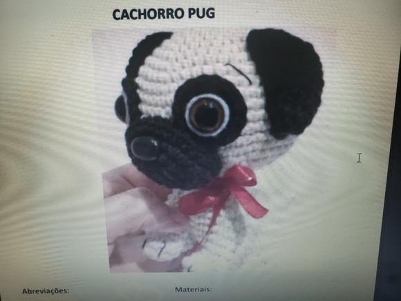 Receita de Amigurumi CACHORRO PUG tradução