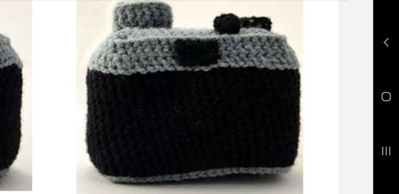 Receita de Amigurumi Câmera Fotográfica (2) Tradução