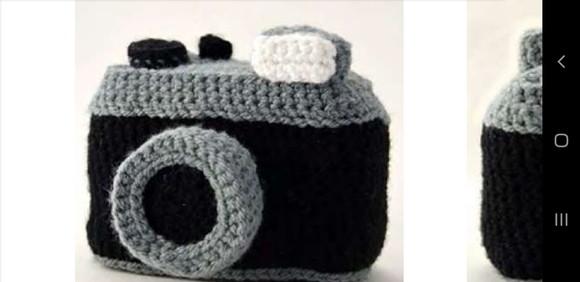 Receita de Amigurumi Câmera Fotográfica (2) Tradução