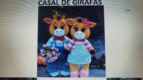 Receita de Amigurumi CASAL DE GIRAFAS tradução