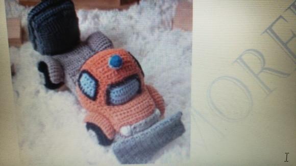 Receita de amigurumi Caminhão de areia