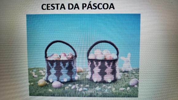 Receita de Amigurumi CESTA DA PÁSCOA