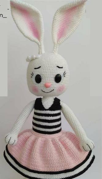 Receita de Amigurumi COELHA (1) tradução