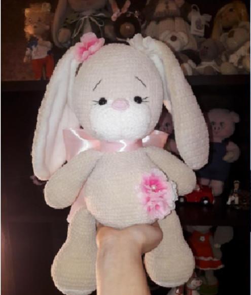 Receita de Amigurumi Coelha com Lã Veludo Tradução