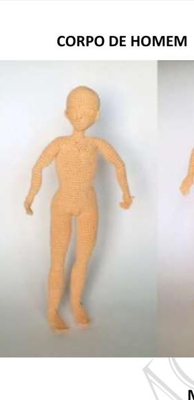 Receita De Amigurumi Corpo De Homem- Tradução